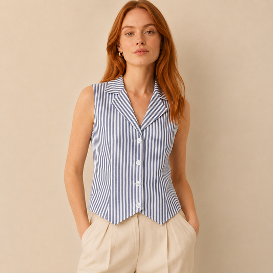 The Riviera Stripe Vest