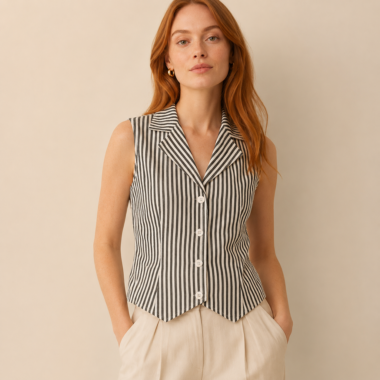 The Riviera Stripe Vest