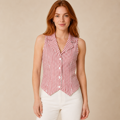 The Riviera Stripe Vest
